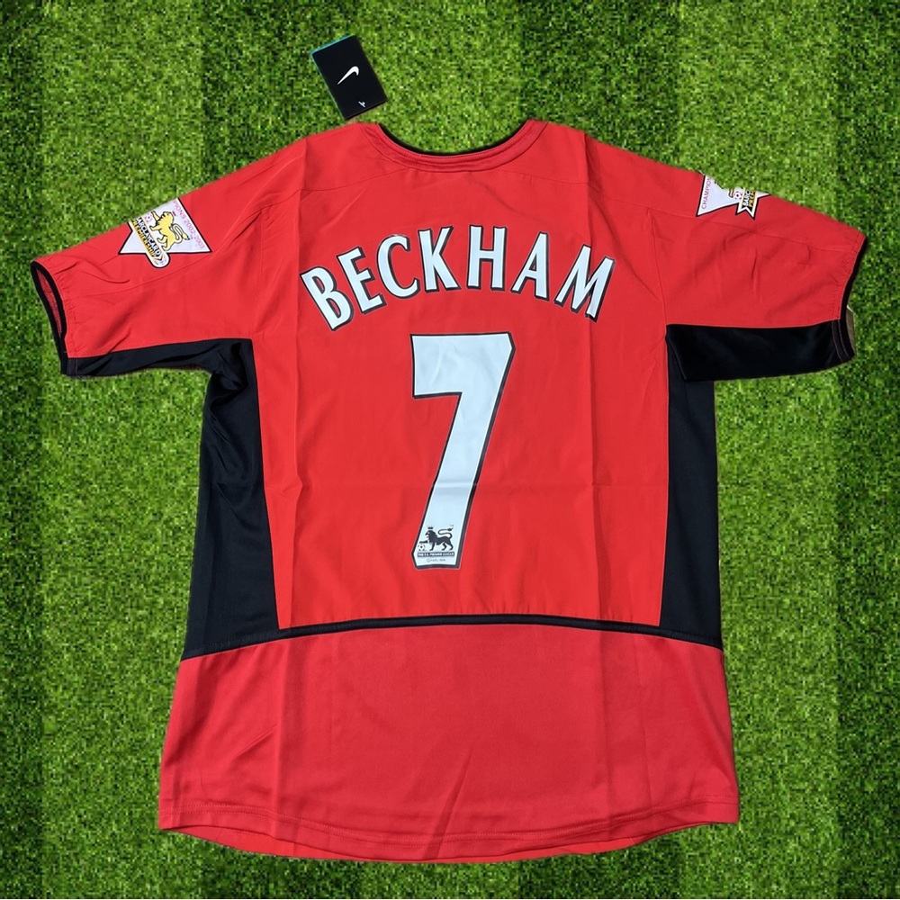 David Beckham Manchester United Retro Soccer Jersey